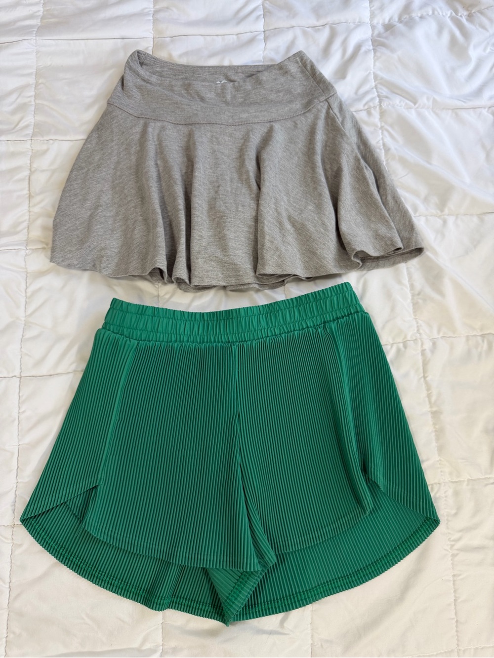 Hollister Green Pleated Athletic Skort